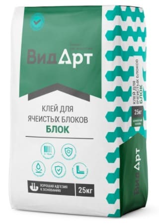 Клей для ячеистых блоков ВидАрт, 25 кг